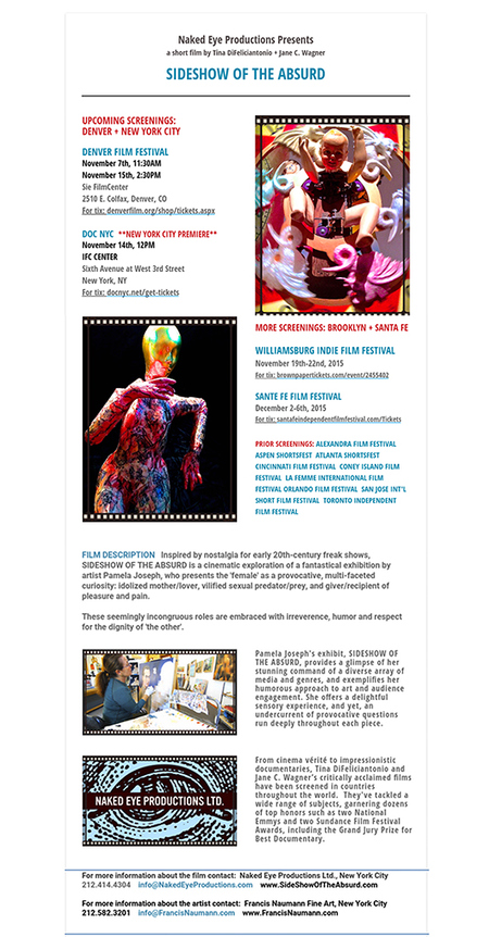 Sideshow of the Absurd, Short Film 2015